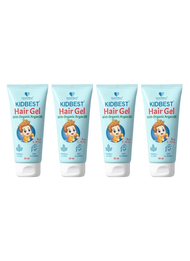 Kidbest Hair Gel For 3-13 Years Kids | Each 50Ml (Pack Of 4)