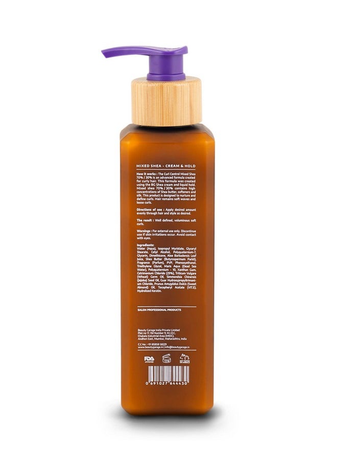 Shea Curl Control Leave In Moisturizer 70% Cream 30% Hold Gel 280Ml