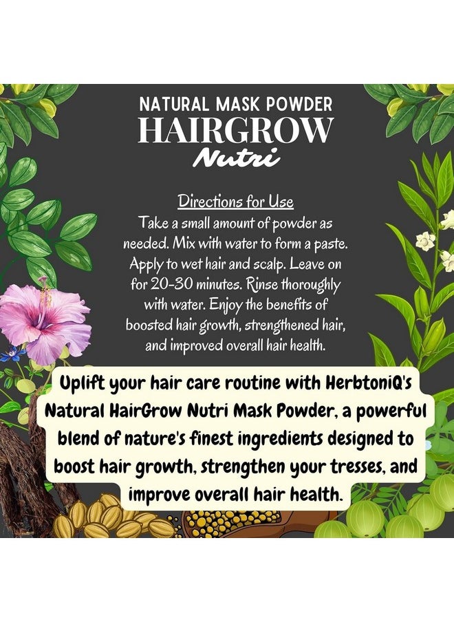 Ultimate Hair Care Combo Hairgrow Nutri Natural Hair Mask Powder & Bhringraj Brahmi Shampoo Powder - 500G Each