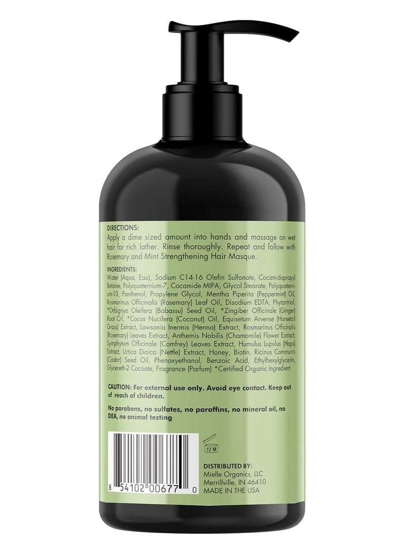 Organics Rosemary Mint Strengthening Set 2 Oils + Shampoo Infused With Biotin Cleanses And Helps Strengthen Weak And Brittle Hair 473mlml