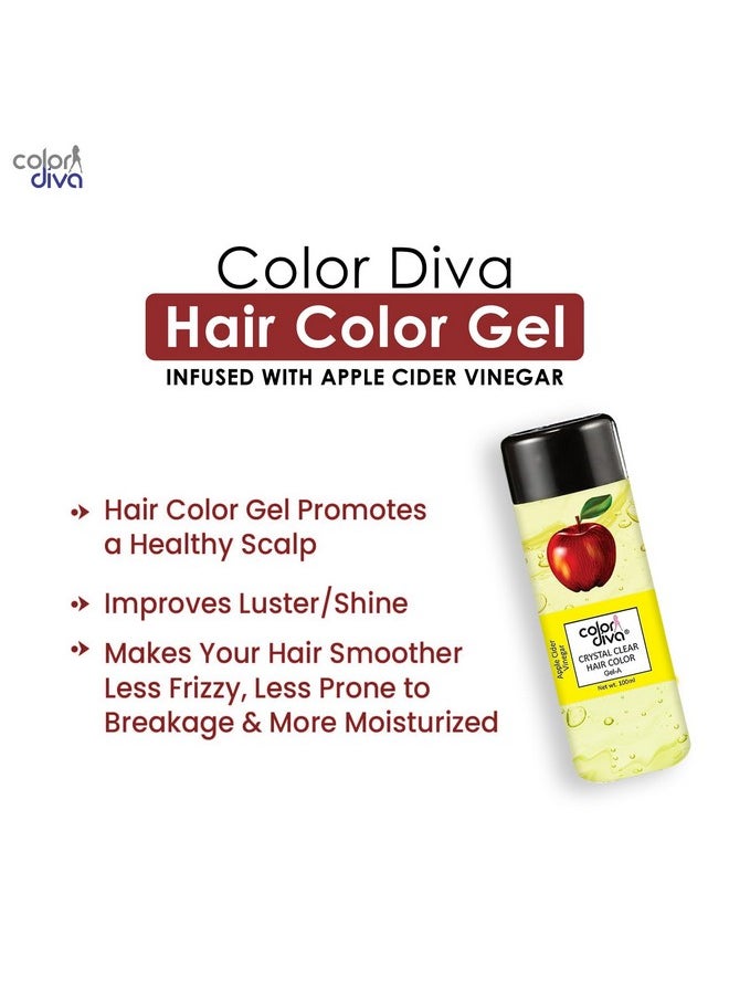 Permanent Gel Hair Color Apple Vinegar & Aloevera 200Ml Brown With Hair Serum 50Ml, Ammonia, Paraben & Ppd Free, 99% Grey Coverage, For Men & Women, Last Upto 6 Week