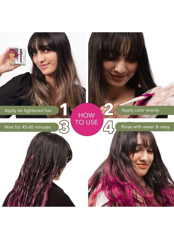 Top-Up Semi-Permanent Carola Pink Diy Conditioner Based Hair Colour, 120 Gm