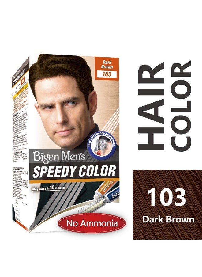 Men'S Speedy Color, Hair Color, 80G - Dark Brown 103 (Pack Of 1)