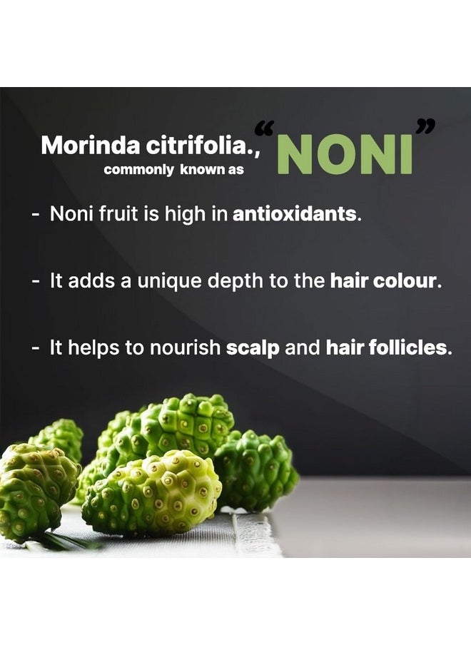 Noni Dark Brown Hair Colour Shampoo -180 Ml - Pump Pack | No Ammonia | 3 In 1 - Hair Dye Shampoo, Conditioner For Women | Noni Fruit Hair Dye For Men | 5 Minutes Hair Color