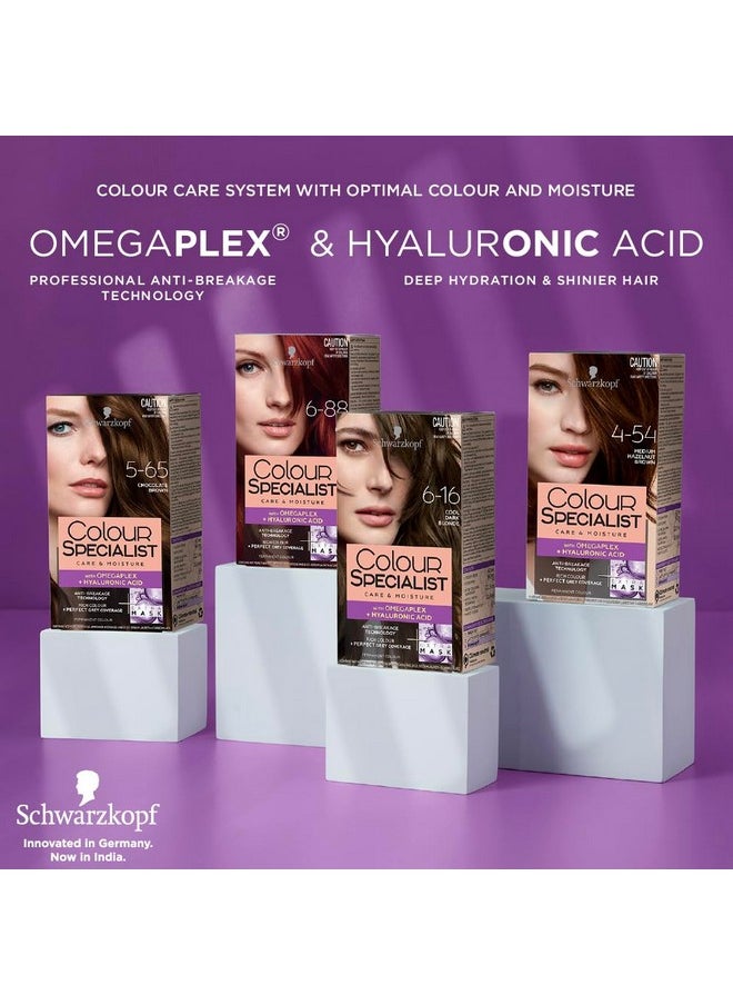 Colour Specialist Permanent Hair Colour, First At-Home Hair Colour With Omegaplex Anti-Breakage Technology, Powered By Hyaluronic Acid For Shinier Hair, 1.0 Opulent Black, 165Ml