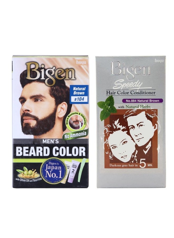 Beard Brown Color 104 & Speedy Color 884 Pack Of 2