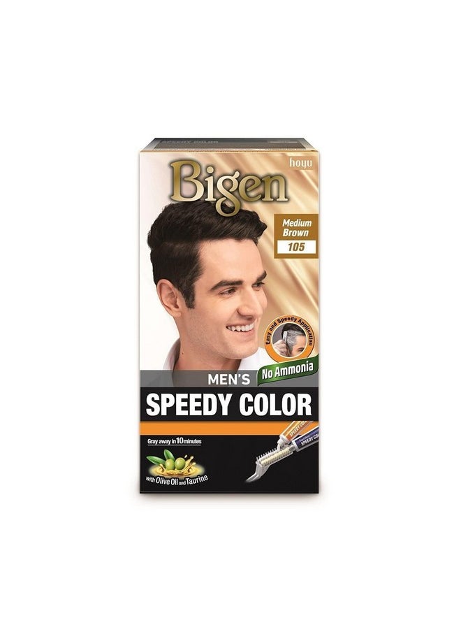 Bigen Men'S Speedy Hair Color Medium Brown 40Gm+40Gm -105, 80G