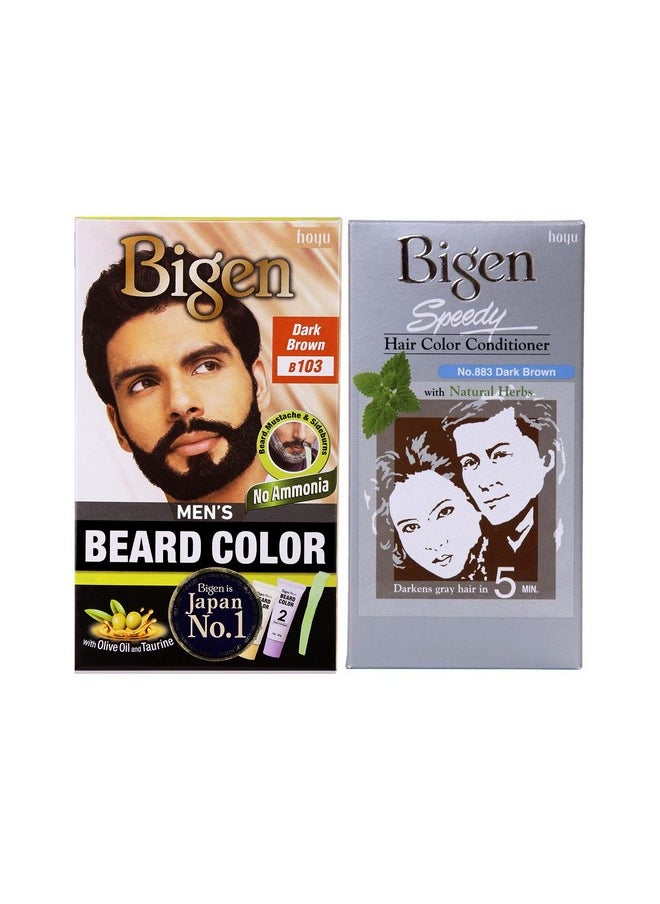 Beard Brown Color 103 & Speedy Color 883 (Pack Of 2)