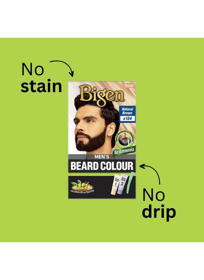 Men'S Beard Color Medium Brown 20Gm+20Gm -105, 102 G