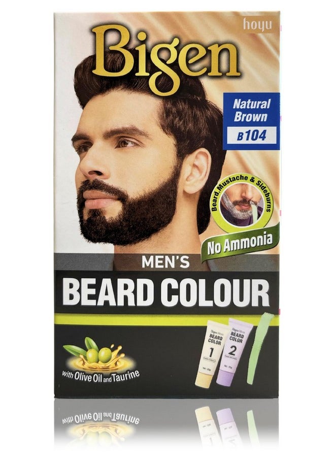 Men'S Beard Color Natural Brown (B104) 20Gm+20Gm=40Gm