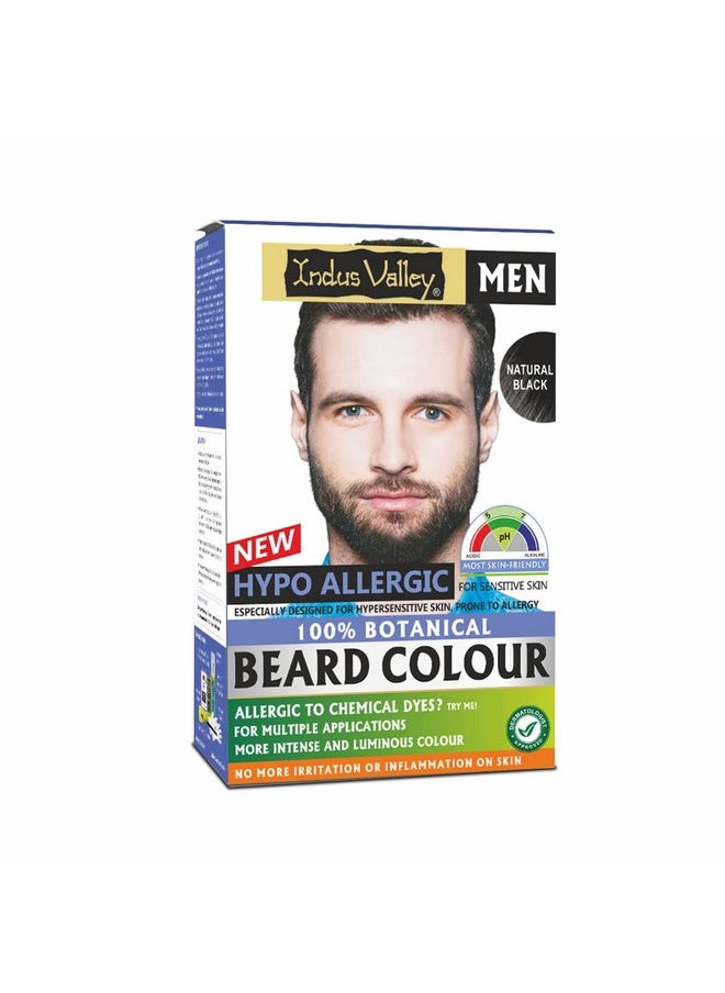 100% Botanical Hypo Allergic Aqua Beard Colour - Black (100G +15Ml)