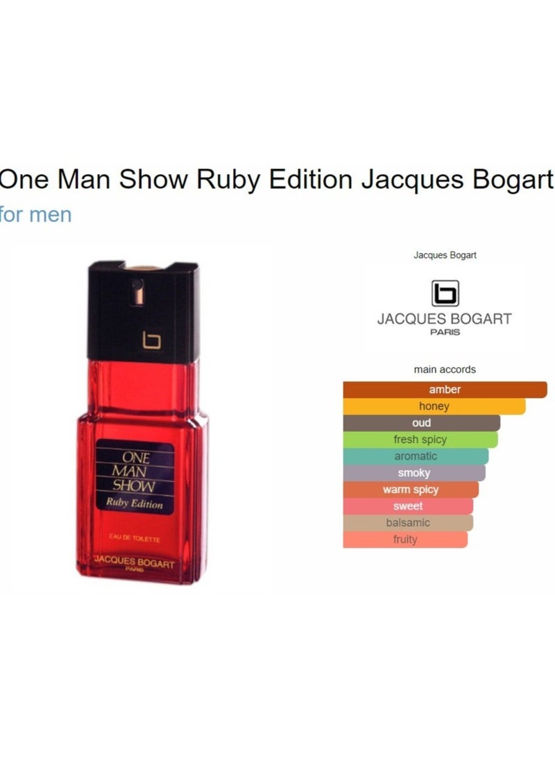 Pack of 2 One Man Show Ruby and Silver Fragrance 200ml