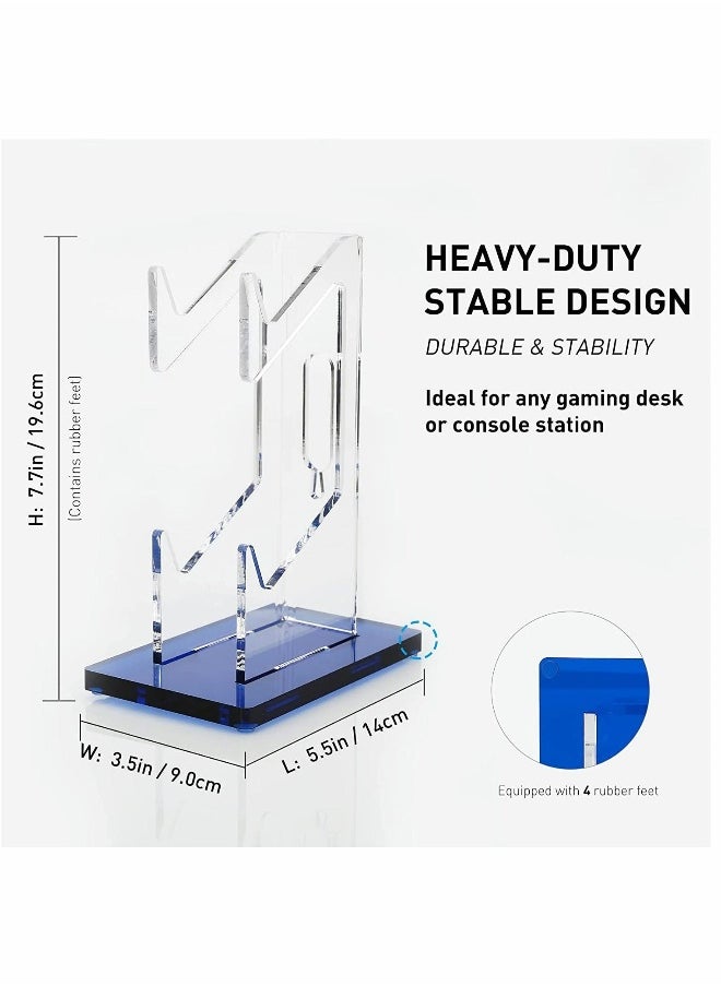 Gaming Accessories, Controller Holder, Dual Controller Stand, For Ps5 Ps4 Xbox, For Switch, For Gaming Accessories, Build Game Fortresses (Deepblue)