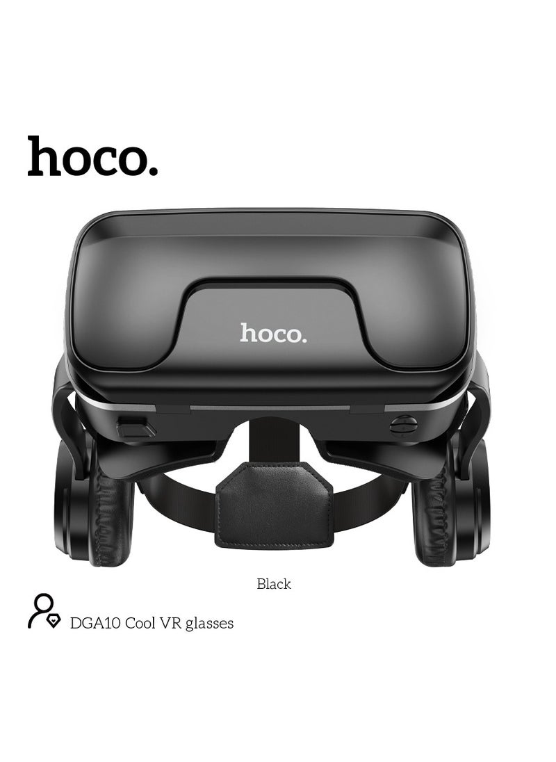 hoco DGA10 VR Glasses – Wide-Angle Viewing, Adjustable Interpupillary Distance, Compatible with 5.5-7.2 Inch Phones