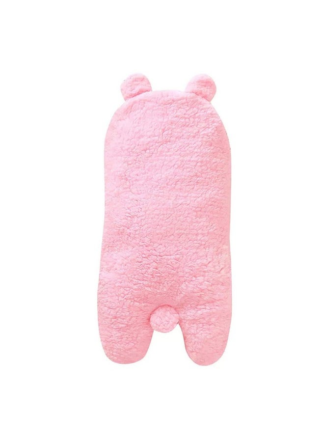 Super Soft Flannel Swaddle Hooded Wrapper Cum Blanket For New Born Babies (Pink, 0-6 Months), Lightweight