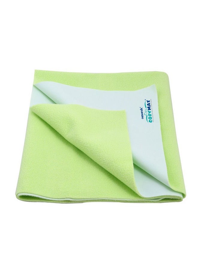 Dry Sheet Quick Waterproof Breathable Bed Protector & Crib Sheet (Size: 140Cm X 100Cm) Lemon Green, Large