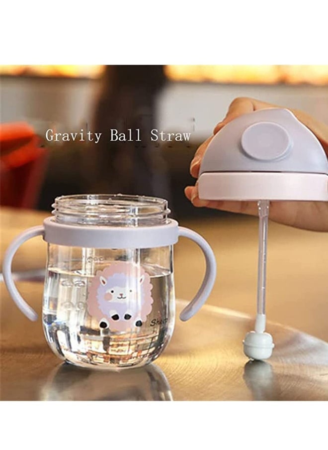 Sippy Cup for Baby, Sippy Cup for Baby more than 6 months, Spill-Proof Sippy Cup, Toddler Cup with Straw and Handle, Anti-drop, Anti-leakage