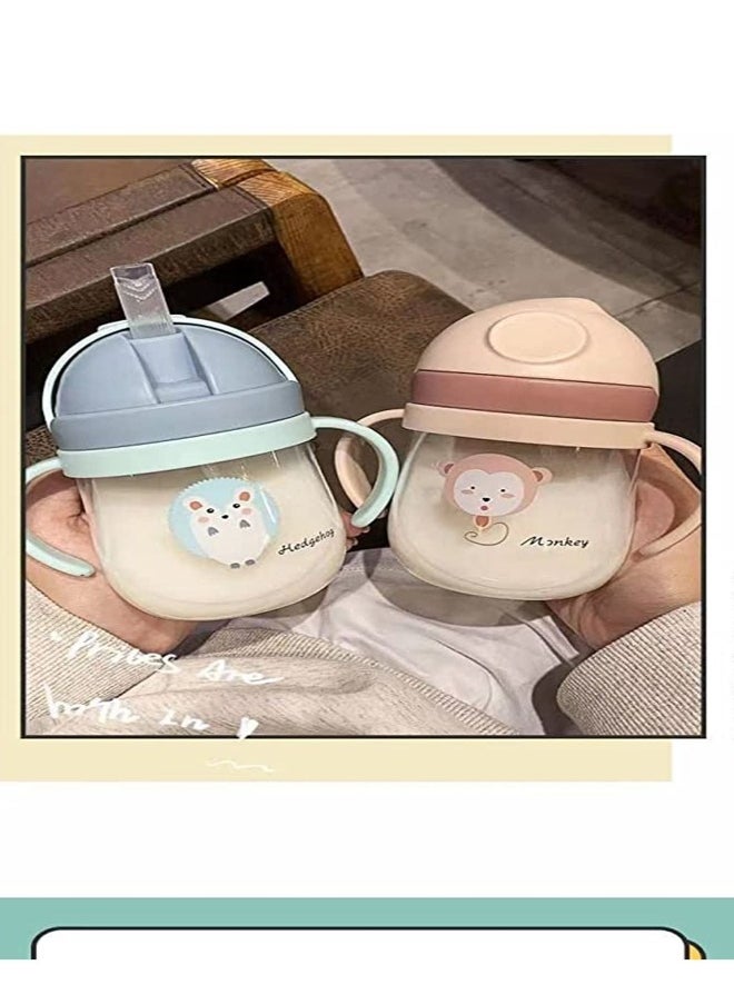 Sippy Cup for Baby, Sippy Cup for Baby more than 6 months, Spill-Proof Sippy Cup, Toddler Cup with Straw and Handle, Anti-drop, Anti-leakage