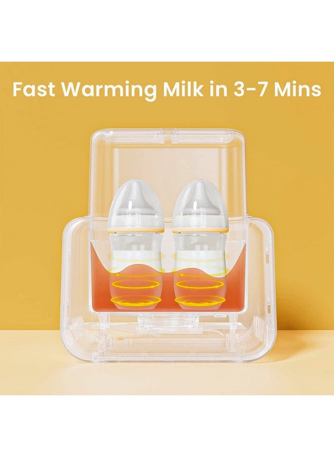 ® Bottle Warmer For Babies Milk Electric 8 In 1 Sterilizer For Feeding Bottles With 3-7 Mins Fast Warming, 24H Keep Warm Food Heating Timer Adjustable Temp Baby Bottle Sterilizer Machine