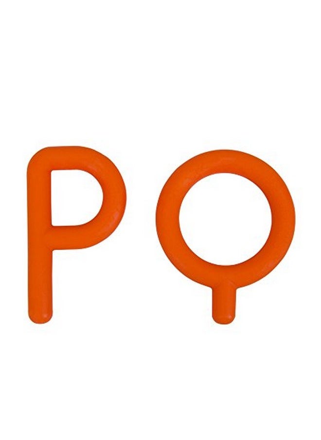 P And Q (Orange) - Pack Of 2