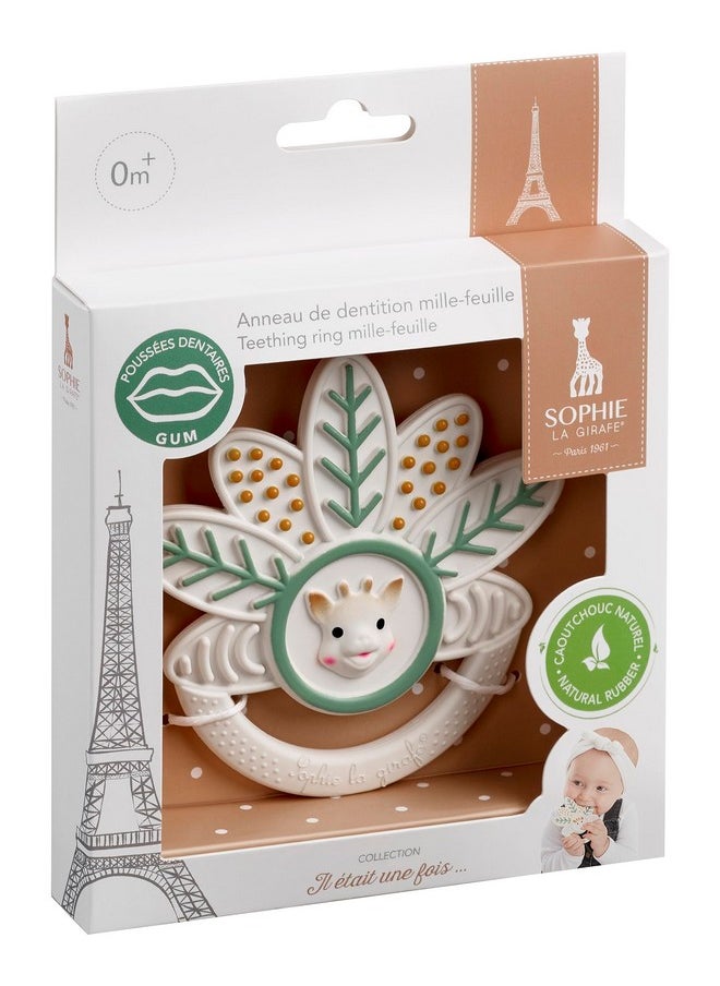 - Mille Feuille Baby Teether - From 0 Month - Made Of 100% Natural Rubber