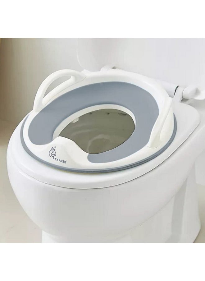 Minimo Potty Seat Potty Training Seat Hang On The Wall With Soft Cushion For New Born Baby/Infant/Kids (Grey)