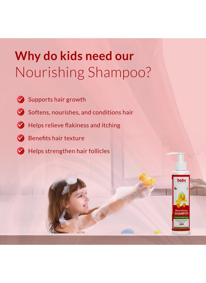 Ayurvedic Bhringraj, Lemon Tear Free Baby Shampoo For Newborns And Kids Promotes Healthy Shiny, Smooth, Silky & Anti Hair Loss Shampoo 200Ml