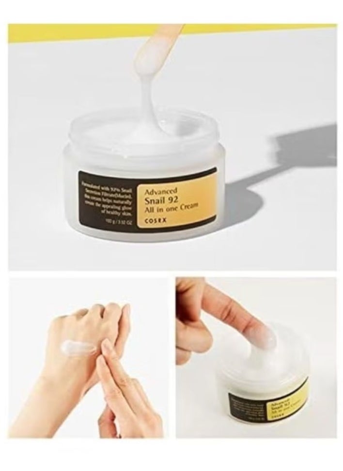 Advanced Snail 96 Mucin Power Essence and Snail 92 All in One Cream SET Multicolour 100grams