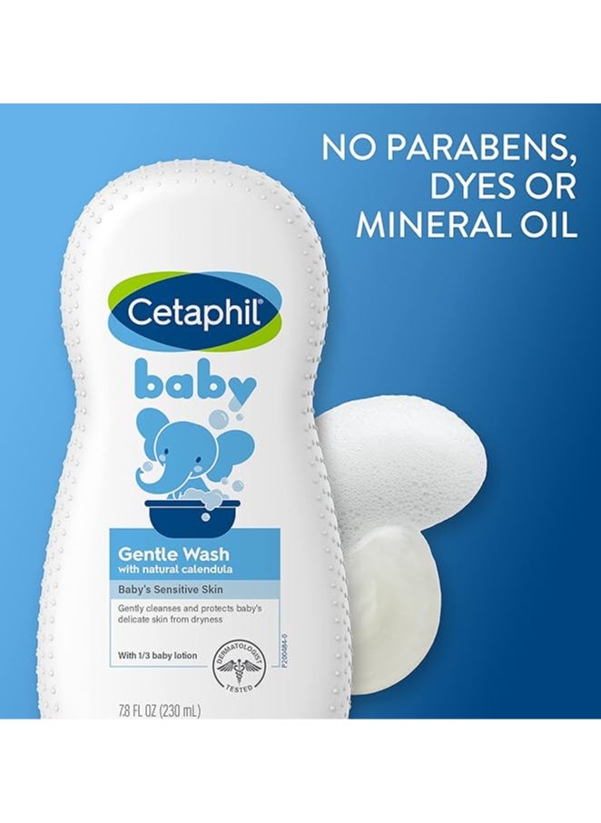 Cetaphil Baby Gentle Wash with Organic Calendula, 7.8 Ounce