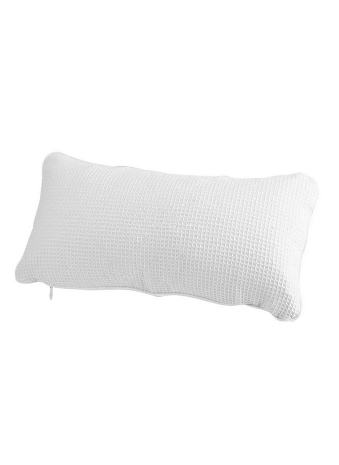 Inflatable Bathtub Pillow Anti-Slip Aerated Bath Pillow With Suction Cup Spa Bath Cushion For Head Neck Rest Relax, Home, Bathroom, White, 13.8