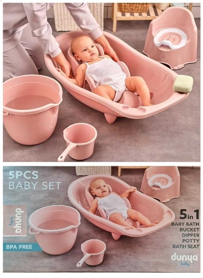 5-Pcs Baby Bath Set