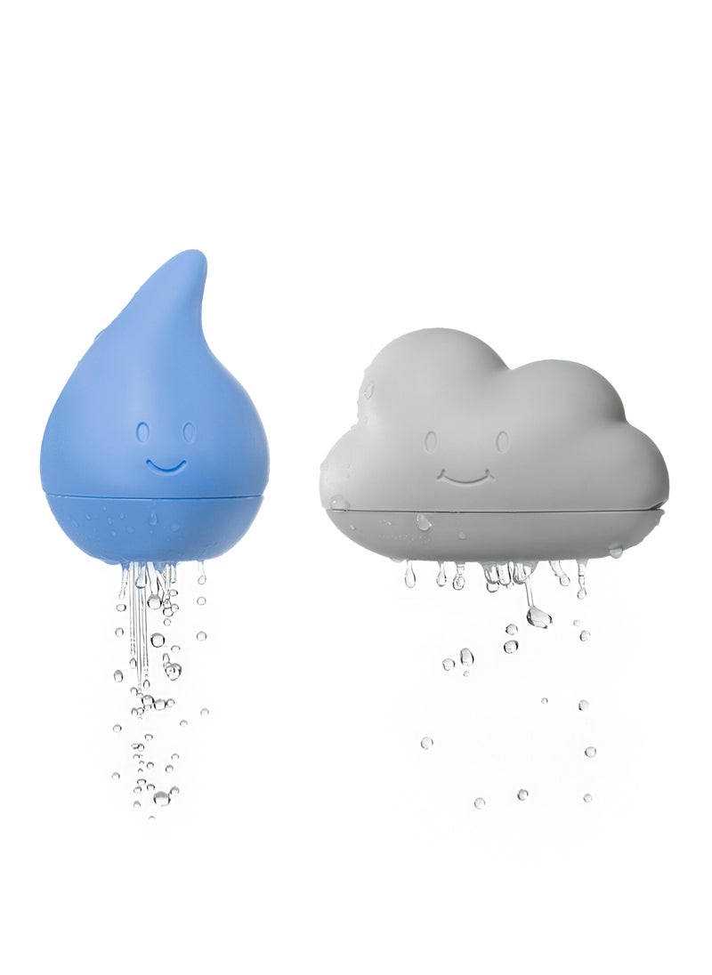 Ubbi - Cloud and Droplet Bath Toys Cloudy Blue