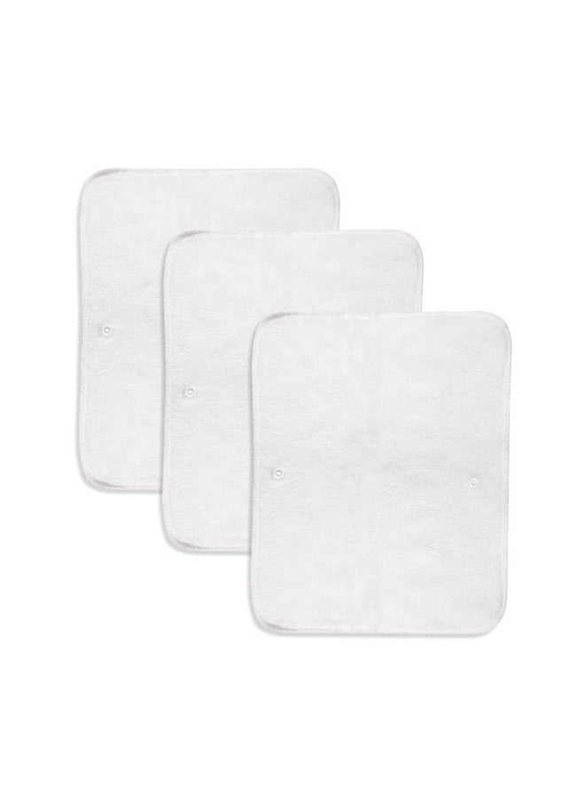 Baby Basic Quick Dry Ultrathin Pads | New & Improved Insert | 4 Layer Cotton Padding, Lasts Up To 3Hrs | Trim Fitting | Foldable Pads For Freesize Cloth Diaper-Pack Of 3