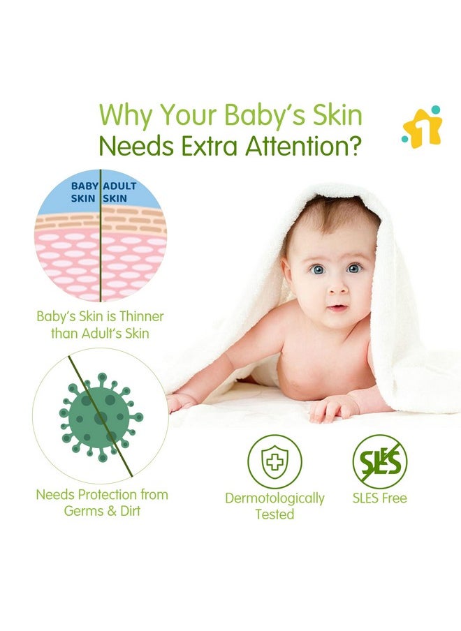 Baby Wipes With Lid Enriched And Aloe-Vera And Jojoba Oil (72 Wipes/Pack X 5 Packs = 360 Wipes)