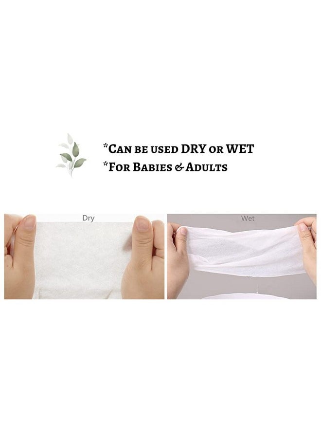 6X6 Ultra Soft Organic Cotton Dry Wipes For Baby And Adults (Pack Of 3-150 Wipes)