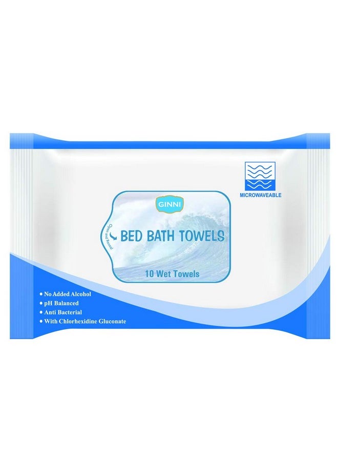 Hygiene Bed Bath Wipes: Large Wet Wipes For Adults, Patients, And Babies. Ideal For Sponge Baths And Refreshing Hygiene. 10 Pulls Per Pack (Pack Of 3), Gentle And Convenient