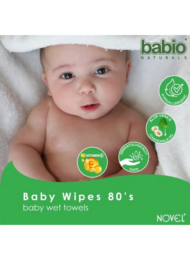 Baby Wet Wipes/Pack With Lid (Pack Of 6-80 Sheet)