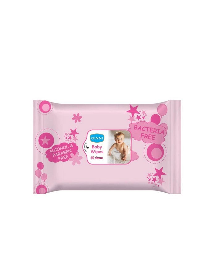 Premium Baby Wet Wipes Cleansing Wipes With Aloe Vera & Jojoba Oil & Vitamin E - 60 Pulls/Pack (1800 Wipes)