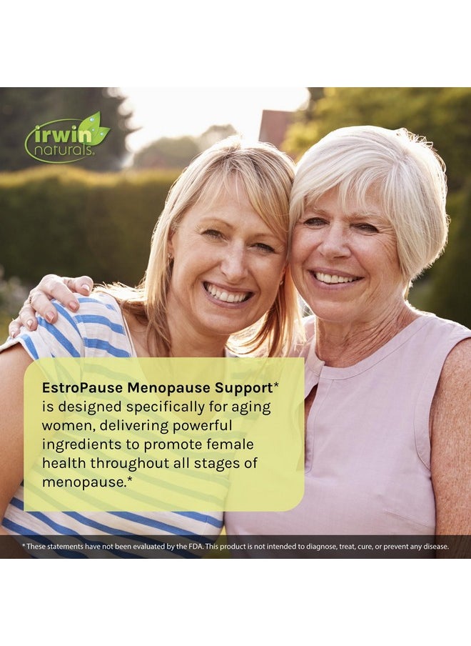 Irwin Naturals EstroPause Menopause & Women's Health Support Supplement - Powerful Herbal & Mineral Blend with Calcium, Magnesium, Black Cohosh, Chaste Tree - Enhanced Absorption - 80 Liquid Softgels