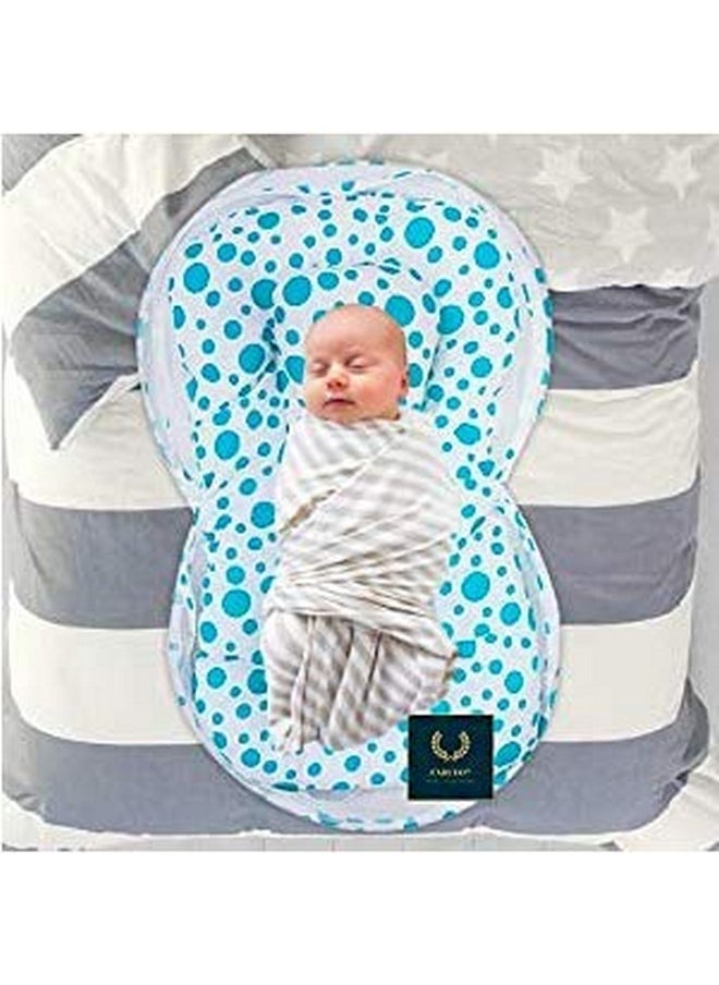 Baby Gift Set Of Complete Sleeping Essentials In One Pack(0-6 Months)(Total Items: 8) (Aqua Blue & Olive Green)