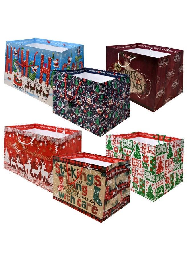 12 Jumbo Christmas Tote Bags With Handles 15