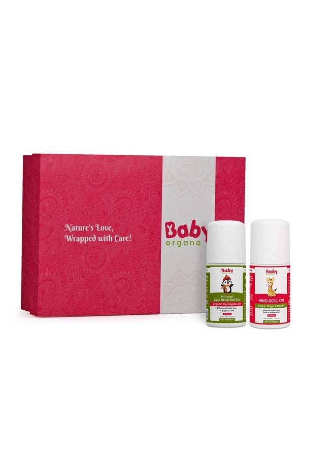 Gift Set - Baby Wellness | Cold Relief Roll On - 40Ml | Hing Roll On - 40Ml