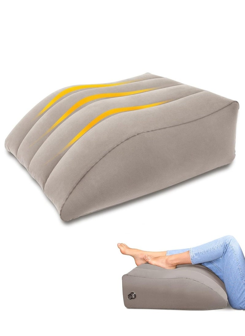 Inflatable Leg Wedge Pillow, Positioner Pillows Suitable for Leg Lift Rest, Comfort Leg Pillows Suitable for Improving Sleep Quality or Reduce Swelling