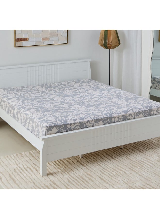 Aurora Heya Printed Cotton King Fitted Sheet 200 x 33 x 180 cm