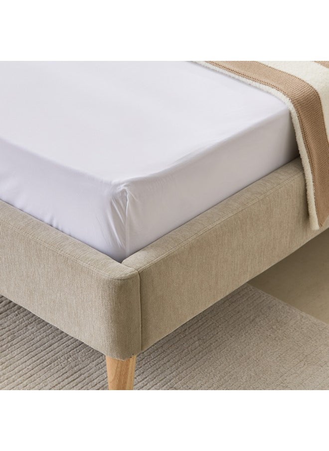 Purely-percale 300TC Double Fitted Sheet 140 x 200 x 40 cm