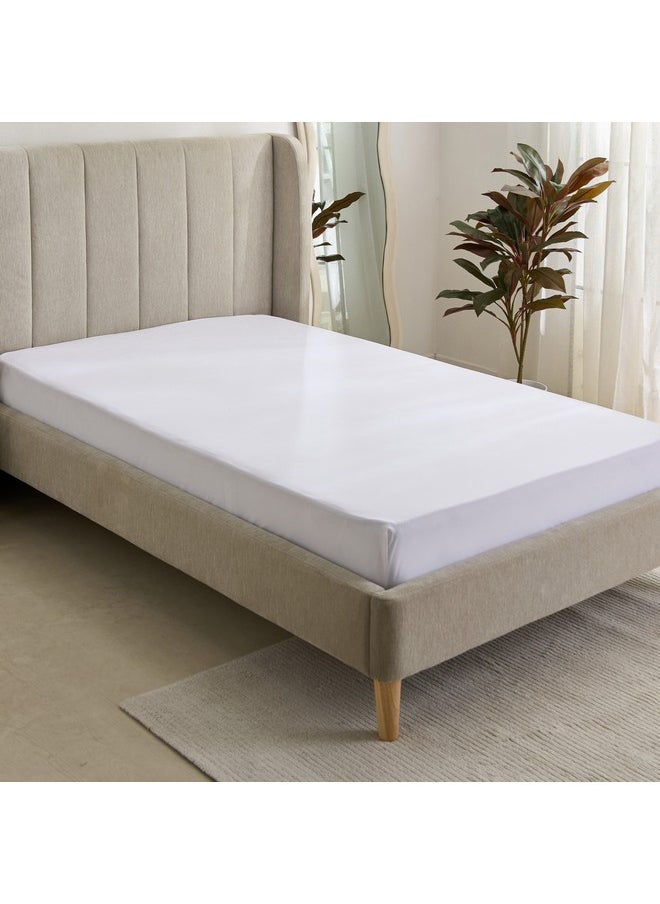 Purely-percale 300TC Double Fitted Sheet 140 x 200 x 40 cm