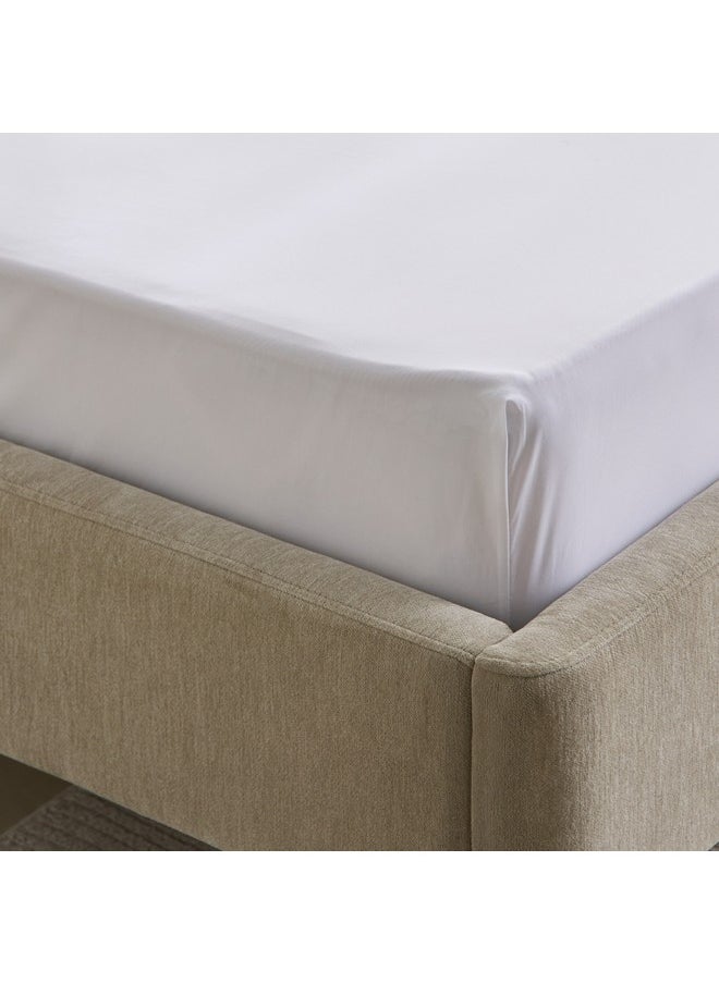 Purely-percale 300TC Double Fitted Sheet 140 x 200 x 40 cm