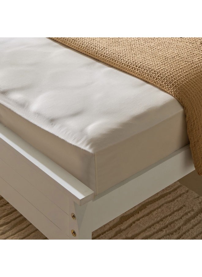 Opulent Luxe Solid Cotton Super King Fitted Sheet 200 x 40 x 200 cm