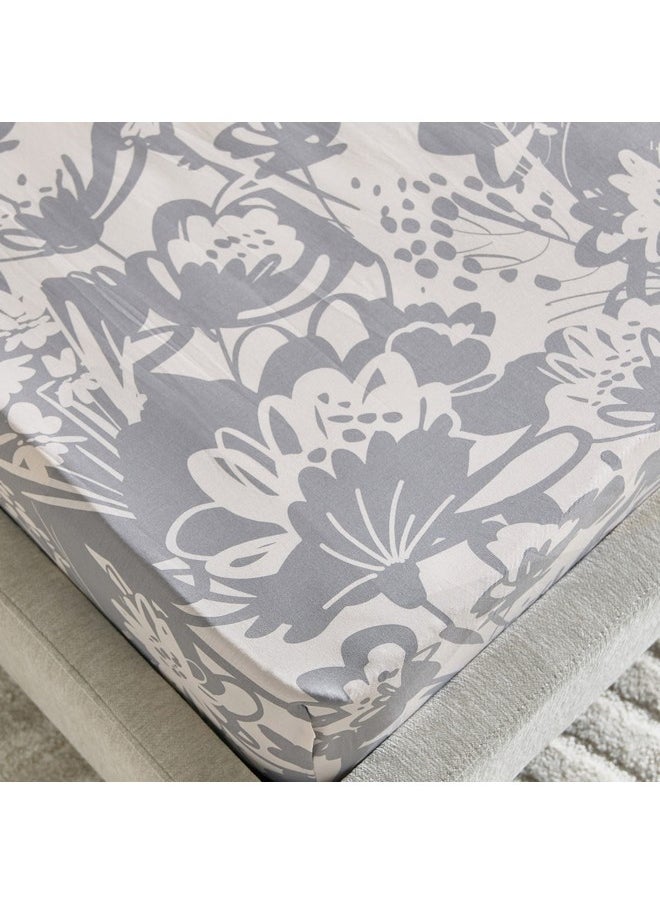 Aurora Heya Printed Cotton Twin Fitted Sheet 200 x 33 x 120 cm