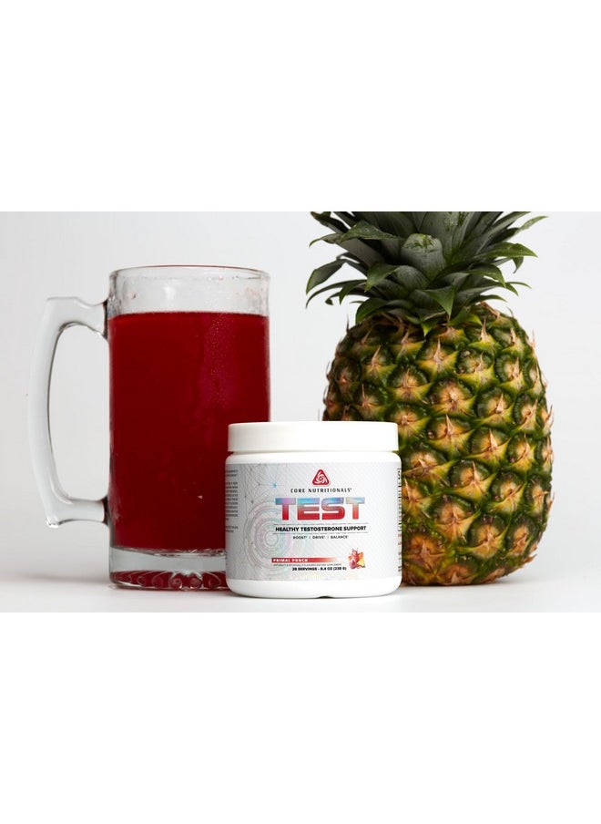 Core Nutritionals Platinum Test, Includes 3.6 Grams Calcium D-Aspartic Acid, Supports Healthy Testosterone Levels 28 Servings (Primal Punch)